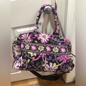 Vera Bradley Purple/Pink/Brown Pattern Duffel Bag